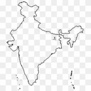 Identify The Place X Marked On Map - Akhil Bharatiya Samaj Sewa Sansthan Clipart