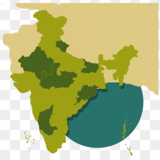 India Map - West Bengal In India Map Clipart