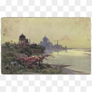A 1927 Postcard Of A Picturesque Early Morning View - Painting Clipart