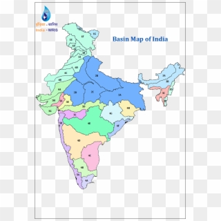 Map Of India Rivers From India Wris - Evangelical Free Church Of India Clipart
