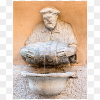 Fontana Del Facchino - Statue Clipart