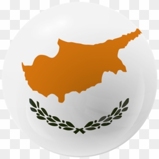 Cyprus Flag Round Button - Animated Cyprus Flag Clipart