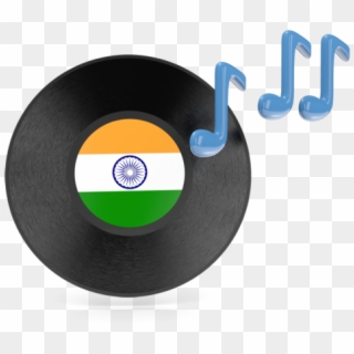 Indian Flag With Music Clipart
