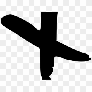 Drawn Cross Tick - Airliner Clipart