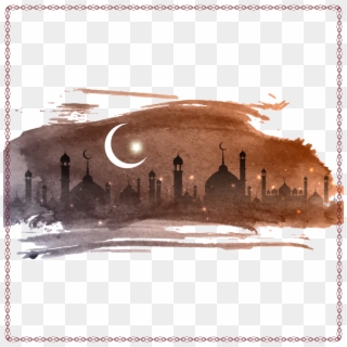 Ramadan Kareem Greeting Card Design Free Vector - Elegant Design Eid Mubarak Clipart