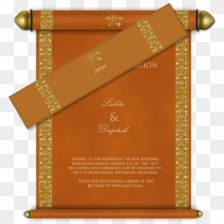Email Wedding Card Royal Scroll Design Clipart