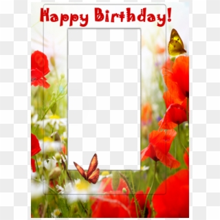 Birthday Frame Photo Editor Free - Happy Birthday Photo Frame Effect Clipart