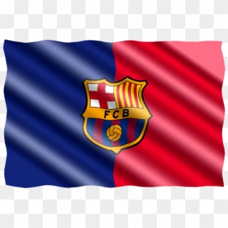 Football, International, Flag, Spain, Fc Barcelona - Fc Barcelona Clipart