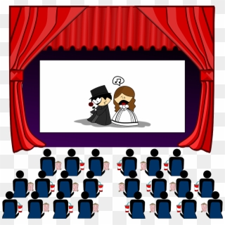Clip Black And White Stock Movie - Theater Clipart - Png Download