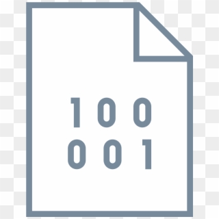 Binary File Icon - Sign Clipart