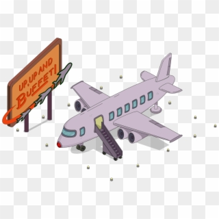 Tapped Out Up, Up And Buffet - Simpsons Tapped Out Airplane Clipart