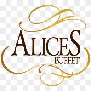Logo Alices Buffet - Calligraphy Clipart