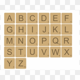 Scrabble Clipart Tile Blank - Alfabeto Movel Para Imprimir - Png Download