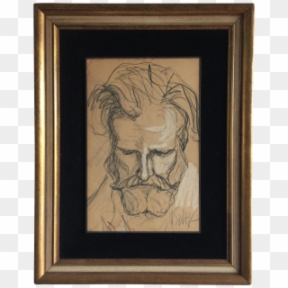 Beard Drawing Vintage - Picture Frame Clipart