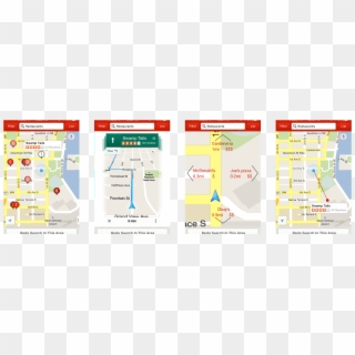 Exploring Ui Of Map View In Yelp-like Apps - Yelp Interface Clipart