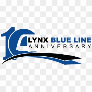Lynx Blue Line Celebrates Its 10th Anniversary And - Graphic Design Clipart