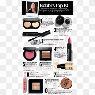 Bobbi Brown's Top 10 Products For Your Basic Cosmetics - Must Have Bobbi Brown Makeup Clipart