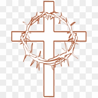 Download Magnificent Cross With Thorn Crown , Png Download Clipart