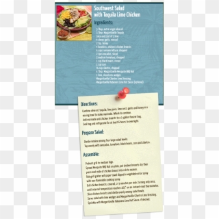 Southwest Chicken Salad - Brochure Clipart