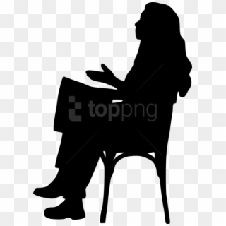 Free Png Sitting In Chair Silhouette Png Images Transparent - Sitting In Chair Png Silhouette Clipart