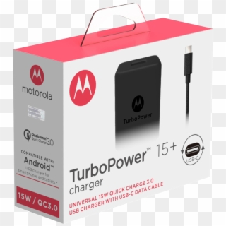 Motorola Turbopower 15 Wall Charger Usb C Data Cable - Carregador Motorola Turbo Power Clipart