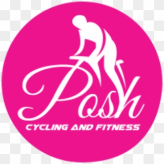 Posh Cycling And Fitness - Magnet, Pink Clipart