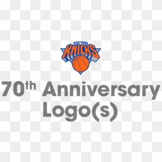 New York Knicks 70th Anniversary Logo - Graphic Design Clipart