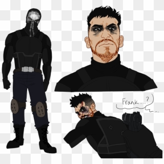 Detective Frank As The Punisher He Has A Dual Identity - Illustration Clipart