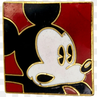 Mickey Mouse Square, Pin - Emblem Clipart