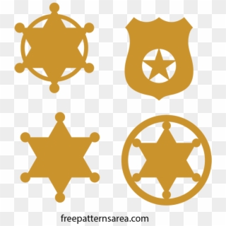 The Sheriff's Badge Has An Ironic Meaning Against The - Sheriff Badge Svg Clipart