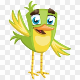Bird, Little, Small, Cute, Boy, Green, Welcome, Hello - Hello Bird Clipart