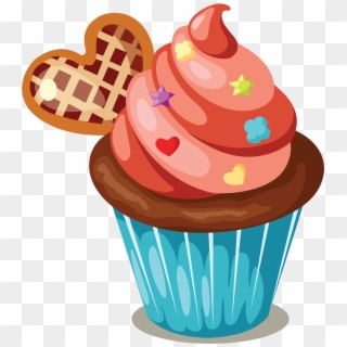 Birthday Cake Muffin Clip Art Delicious Transprent - Cake And Cupcakes Clip Arts - Png Download