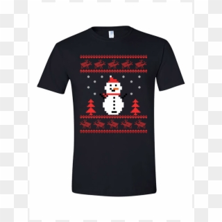 Christmas Ugly Sweater - Black T Shirt Red Hot Chili Peppers Clipart