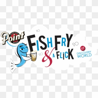 Point Fish Fry & A Flick Image Black And White Download - Fish Fry Clipart