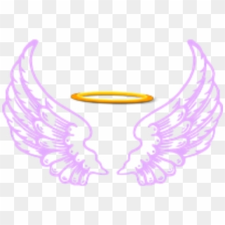 Ftestickers Fantasyart Wings Ⓒ - Angel Wings And Halo Transparent Clipart