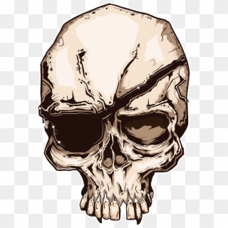 Pirate Skull On Behance - Skull Clipart