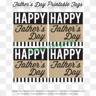 Happy Father's Day Tags - Fathers Day Gift Tags For Print Clipart