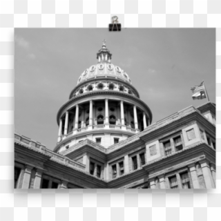Texas Capitol Photo Paper Poster - Texas State Capitol Clipart