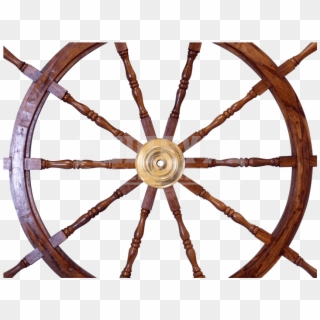 Item - Wooden Ship Steering Wheel Clipart