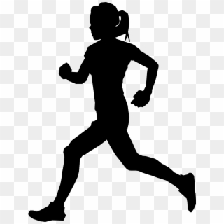 Runner By Algotruneman Female On Openclipart Cross - Cross Country Running Silhouette - Png Download