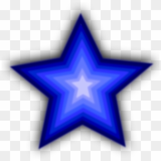 Stars 3 Clip Royalty Free Library - Blue Star White Background - Png Download