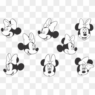 Adult Best Photos Of Printable Mickey Mouse Outline - Vetor Minnie Clipart