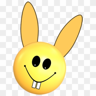 Easter Smiley Smile Hare Easter Bunny Funny - Smiley Ostern Clipart