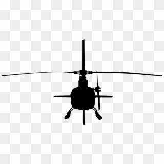 7 Helicopter Front View Silhouette Clipart