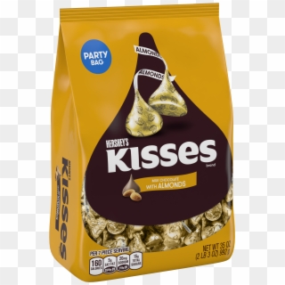 Hershey's Kisses Milk Chocolate Candy With Almonds, - Kisses Chocolate With Almond Clipart