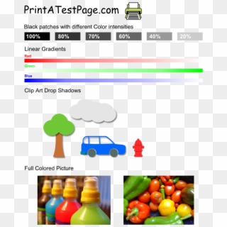 Color Printer Test Page - Full Color Printing Test Page Clipart