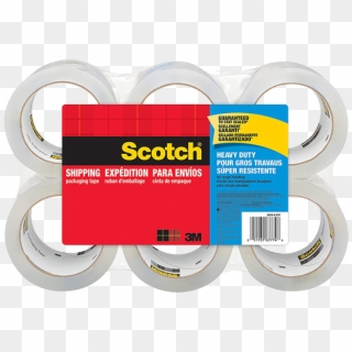 Tape Scotch Clear 2″ X 55 Yd - Scotch Heavy Duty Shipping Packaging Tape Clipart