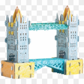 Tower Bridge Puzzlepop Pop Up Card - Construction Set Toy Clipart