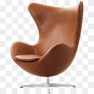 Egg Easy Chair Arne Jacobsen Elegance Walnut Leather - Egg Chair Fritz Hansen Clipart