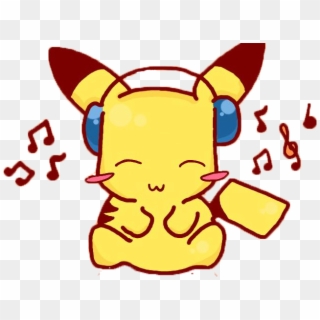Pikachu Png By Xyeddanishali - Pikachu Listening To Music Clipart